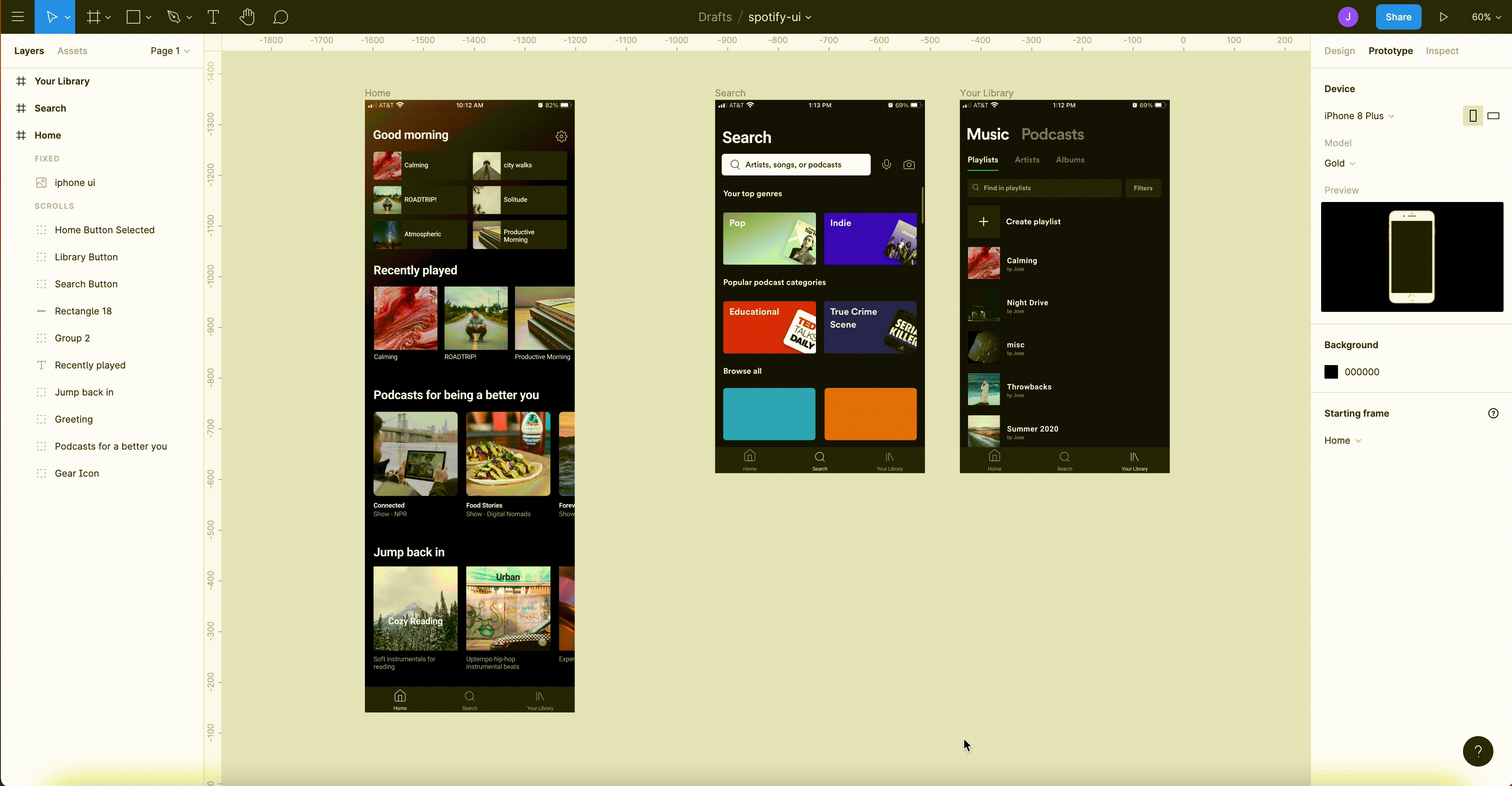 connecting node from one frame onto another