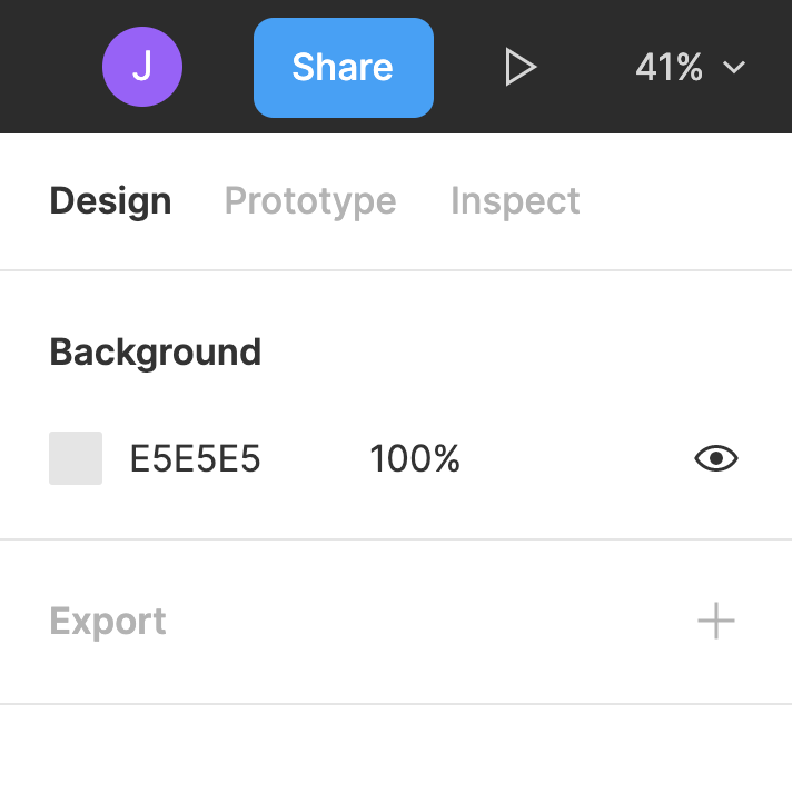 prototype tab on Figma